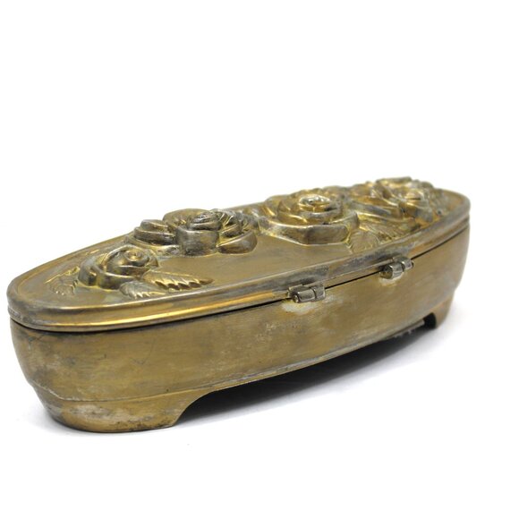 Vintage Godinger Rose Motif Keepsake/Jewelry Box - Picture 7 of 11